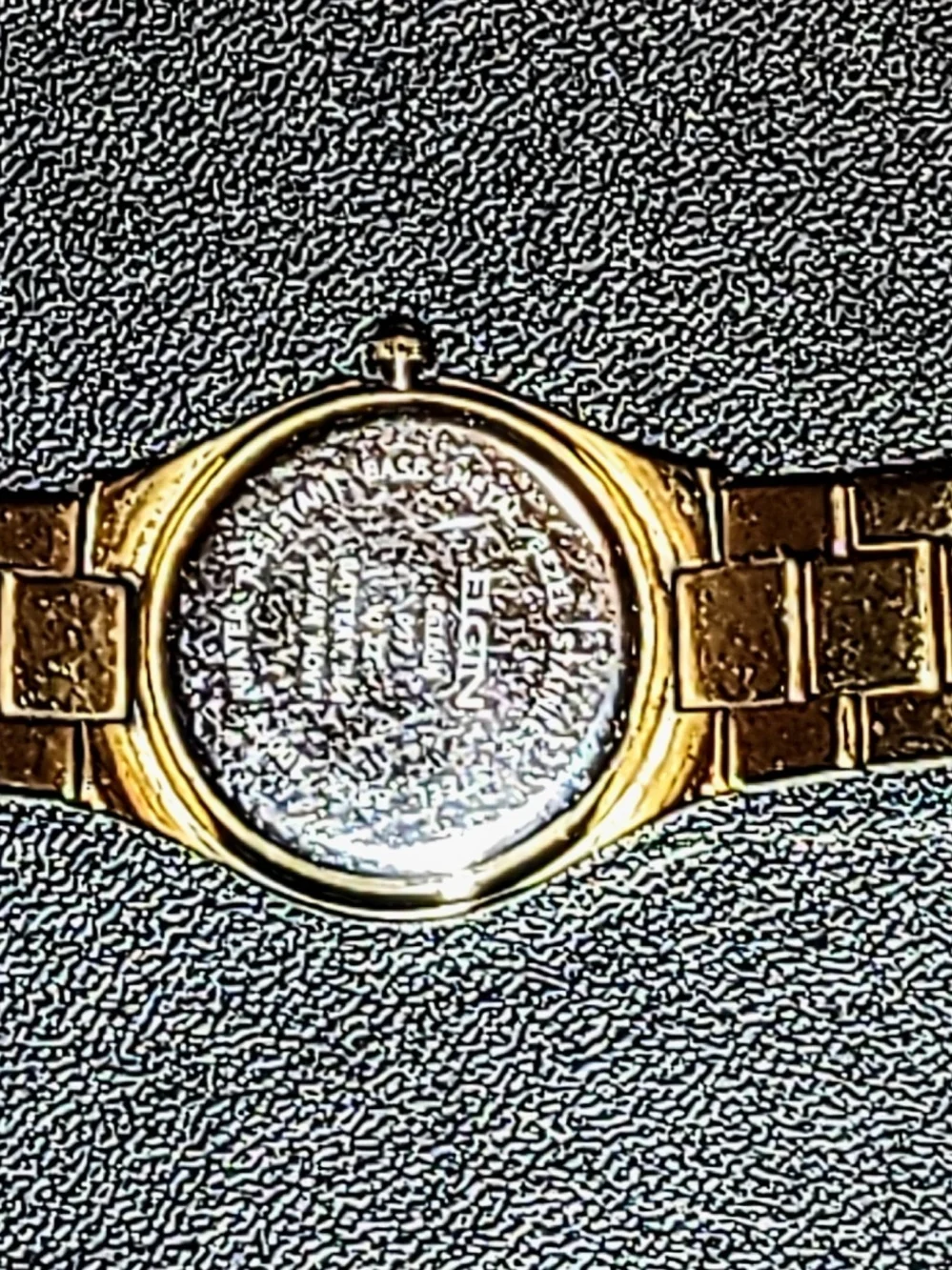 Elgin Women's Gold-Tone Black Dial Dress Watch